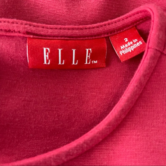 Elle Red Skater Dress W/Cap Sleeves 2 - Picture 4 of 5